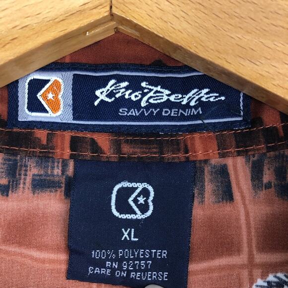 Vintage 90’s Kno Betta Button Up Skyscraper City Shirt - Picture 4 of 6